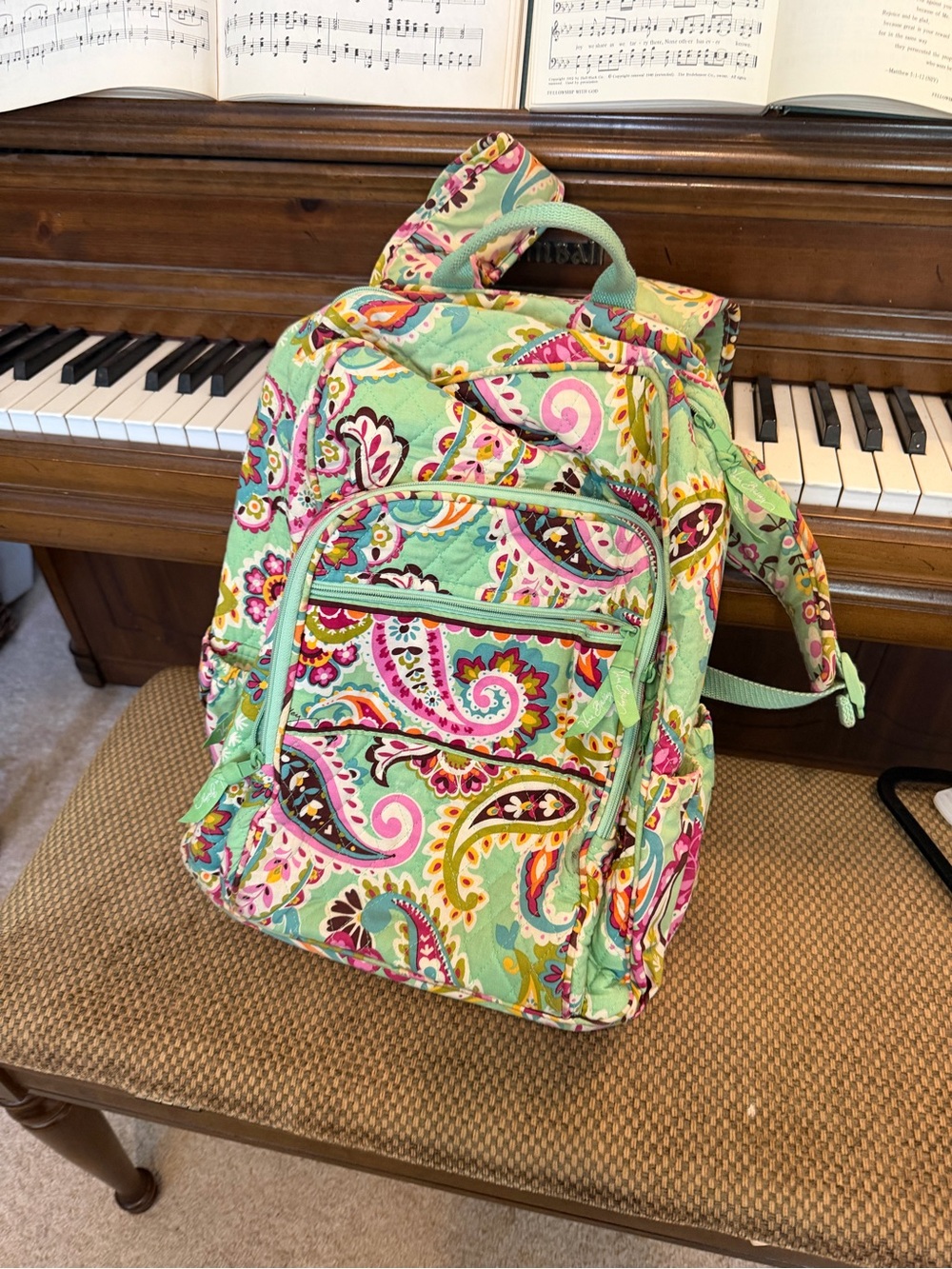 Vera Bradley Large Campus Backpack in Retired Tutti Frutti Paisley